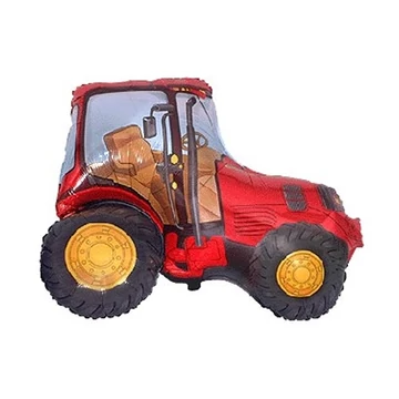 Piros traktor fólia lufi
