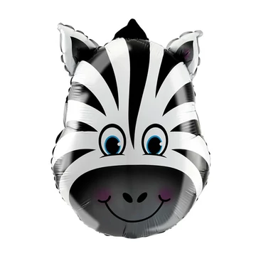 Zebra fej fólia lufi 44 x 55 cm