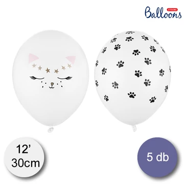 Cicás lufi, 30cm, 5 db/csomag