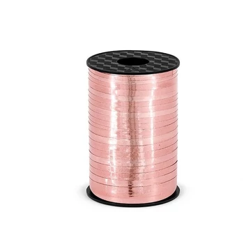 Lufi kötöző szalag 5 mm - metál rose gold - 10 méter/csomag