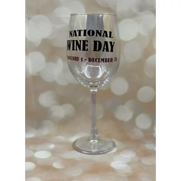 National Wine Day - feliratos boros pohár - 460 ml