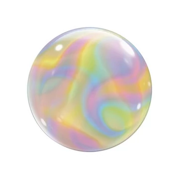 22 inch-es Irizáló Hatású - Iridiscent Swirls Bubble Lufi