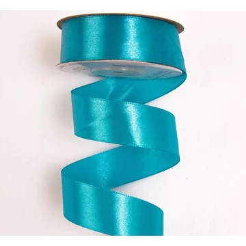 Szatén szalag 25 mm - Aqua Kék