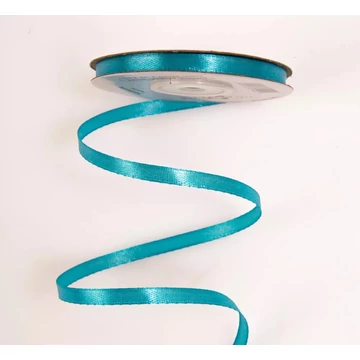 Szatén szalag 6 mm - Aqua Kék