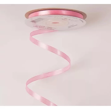 Szatén szalag 6 mm - Rózsaszín