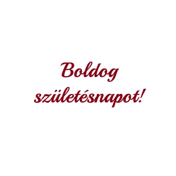Boldog születésnapot! Öntapadós felirat - bordó