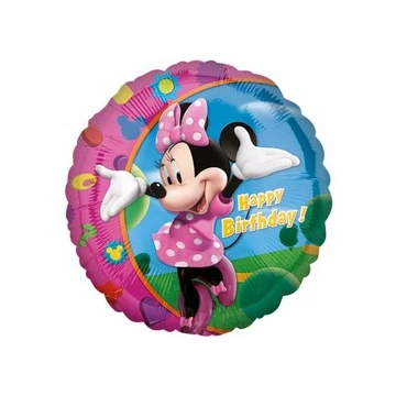 17 inch-es Minnie - Happy Birthday - Szülinapi Fólia Lufi