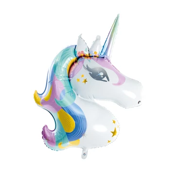 Unikornis fej fólia lufi -  90cm