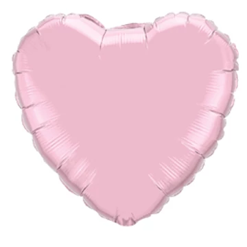 18 inch-es Gyöngyház Rózsaszín - Pearl Pink Szív Fólia Lufi