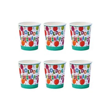 Boldog Szülinapot Jamboree Parti Pohár- 250 ml, 6 db-os