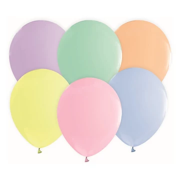 12 inch-es latex lufi - Vegyes - macaron színek (10 db/csomag)