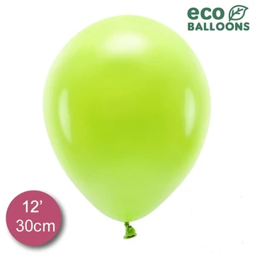 12 inch-es latex lufi - Pasztel zöldalma (10 db/csomag)