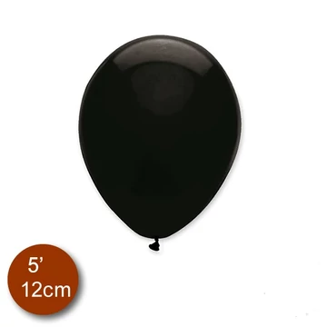 5 inch-es latex lufi - Fekete (20 db/csomag)