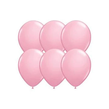 11 inch-es Pink (Standard) Kerek Lufi (10 db/csomag)