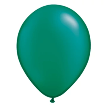 11 inch-es Pearl Emerald Green Kerek Lufi (10 db/csomag)