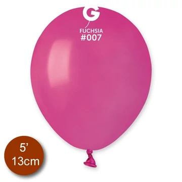 5 inch-es latex lufi - pasztel fukszia (20 db/csomag)