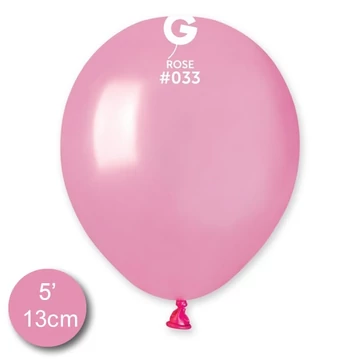 5 inch-es latex lufi - Metál pink (20 db/csomag)