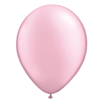 11 inch-es Pearl Pink Kerek Lufi (5 db/csomag)