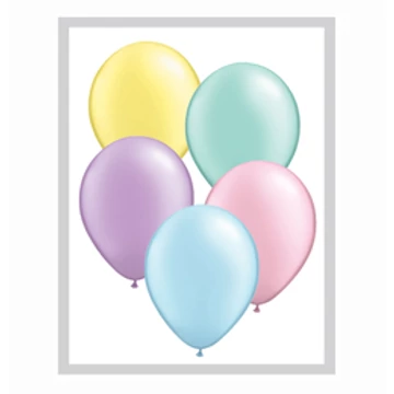 11 inch-es Pastel Pearl Assortment Kerek Lufi (10 db/csomag)