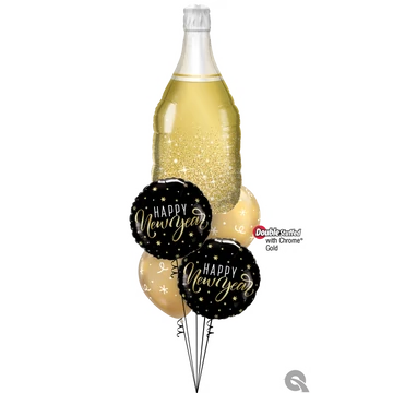 "Bubbles and Sparkle" szilveszteri lufi csokor