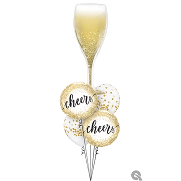 "Bubbly Cheers" szilveszteri lufi csokor
