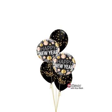 "Sparkling New Year" szilveszteri lufi csokor