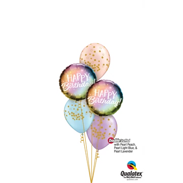 'Pearly Whirly Birthday' szülinapi lufi csokor