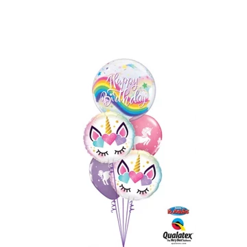 "Unicorn Bubble" szülinapi lufi csokor