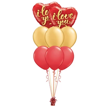 'I Love You Gold Script' lufi csokor