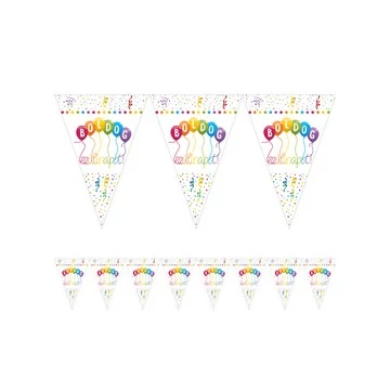 Boldog Szülinapot! Streamers Parti Zászlófüzér - 5 m