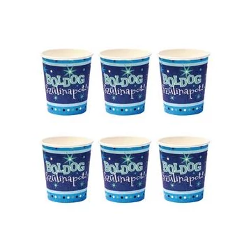 Boldog Szülinapot Kék Parti Pohár - 250 ml, 6 db-os