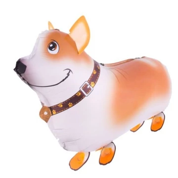 Sétáló fólia lufi, kutya, 23" corgi