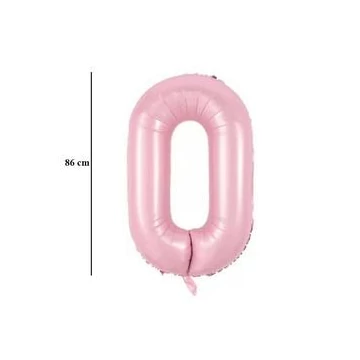 34 inch-es 0 Babarózsaszín Számos Super Shape Fólia Lufi