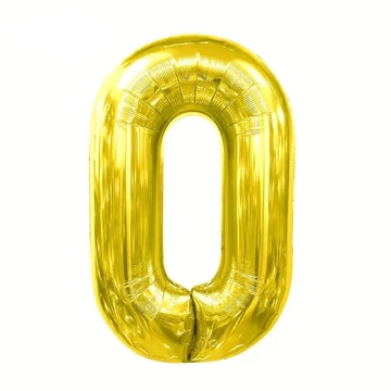 Arany 0. szám, csillogó, 101 cm