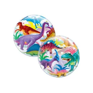 22 inch-es Dínók - Colourful Dinosaur Bubble Lufi