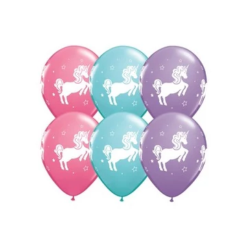 11 inch-es Whimsical Unicorn Special Assortment Lufi (5 db/csomag)