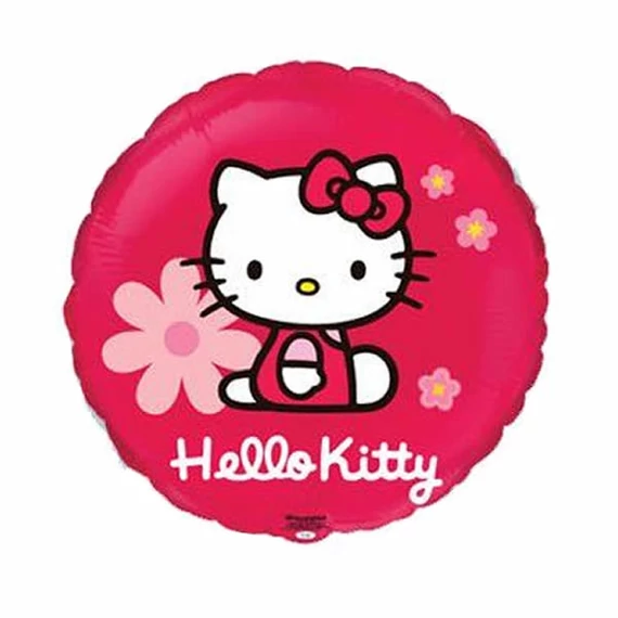 Hello Kitty fólia lufi, gömb forma, 45 cm