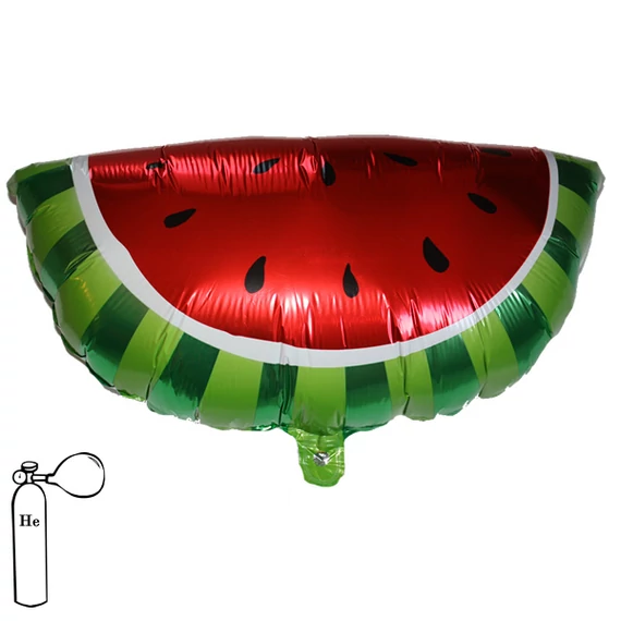 Dinnye formájú fólia lufi, kb 55 cm
