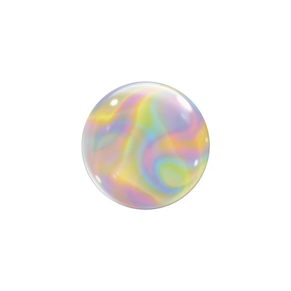 22 inch-es Irizáló Hatású - Iridiscent Swirls Bubble Lufi