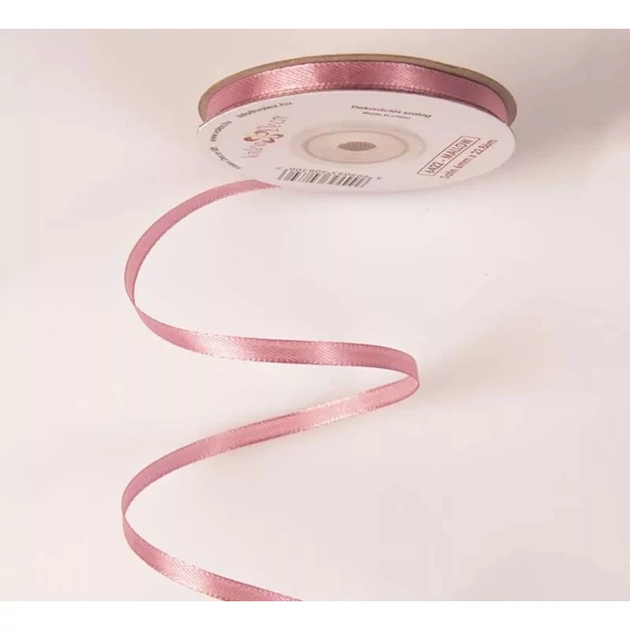Szatén szalag 6 mm - Mályva