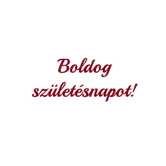 Boldog születésnapot! Öntapadós felirat - bordó