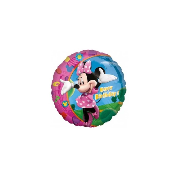 17 inch-es Minnie - Happy Birthday - Szülinapi Fólia Lufi
