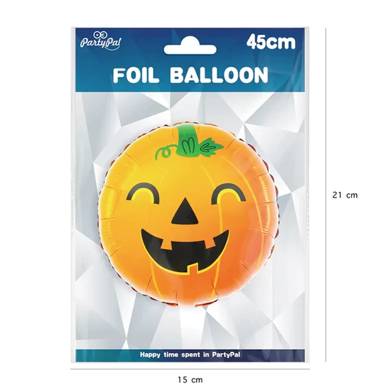 Happy Halloween tök fólia léggömb, 45 cm