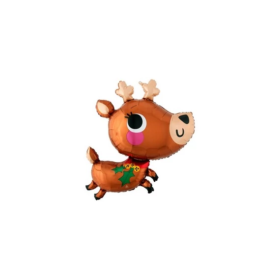 Rénszarvas - Adorable Reindeer Super Shape Fólia Lufi