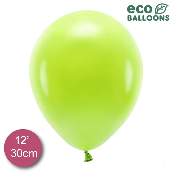 12 inch-es latex lufi - Pasztel zöldalma (10 db/csomag)