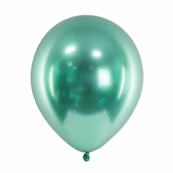 12 inch-es latex lufi - Króm zöld (10 db/csomag)