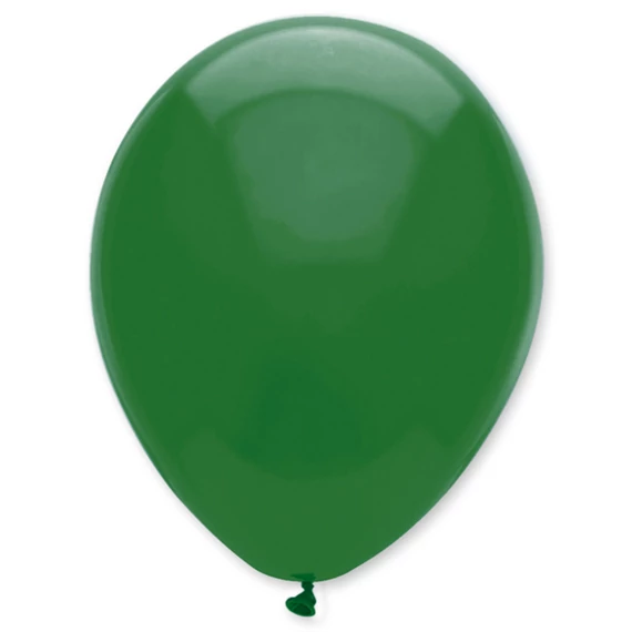 5 inch-es latex lufi - pasztell sötét zöld (20 db/csomag)