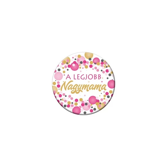 A legjobb Nagymama Kitűző - 5,5 cm