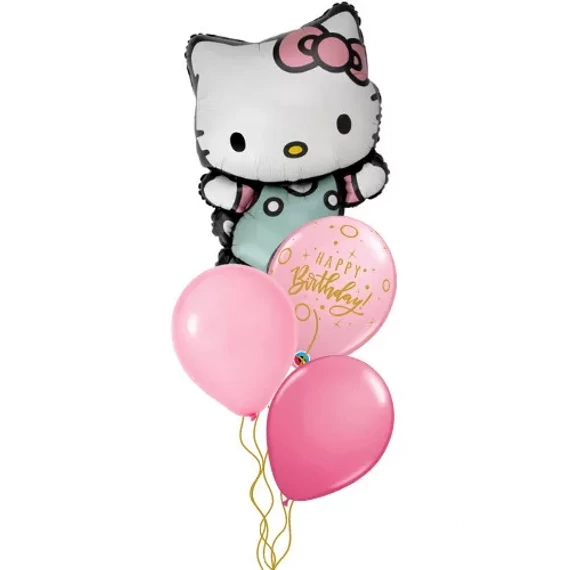 Hello Kitty szülinapi lufi csokor