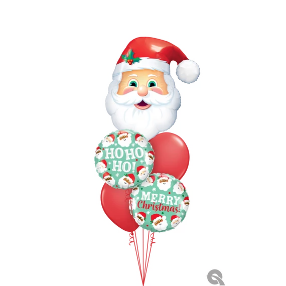 "Party On Santa" karácsonyi lufi csokor